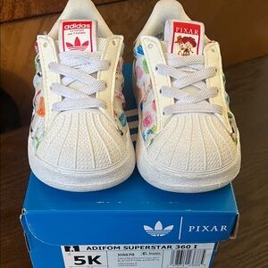 Adidas Toy Story Toddler White Multicolor Character Sneakers